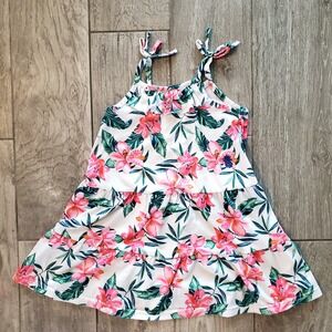 Tommy Bahama Little Girls 2T Tropical Sundress Floral Print Blue White Pink Palm